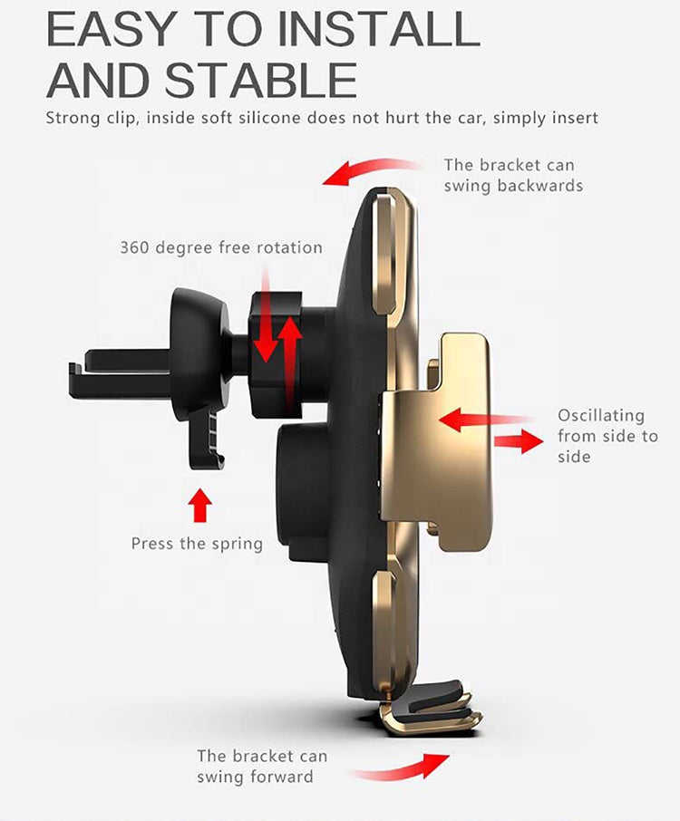 10W Wireless Car Phone Charger – in use
