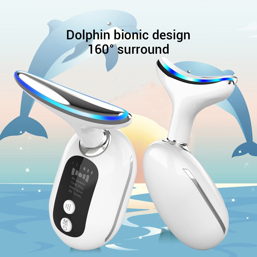 Neck & Face Lifting Device with Microcurrent & LED Light Therapy – detail