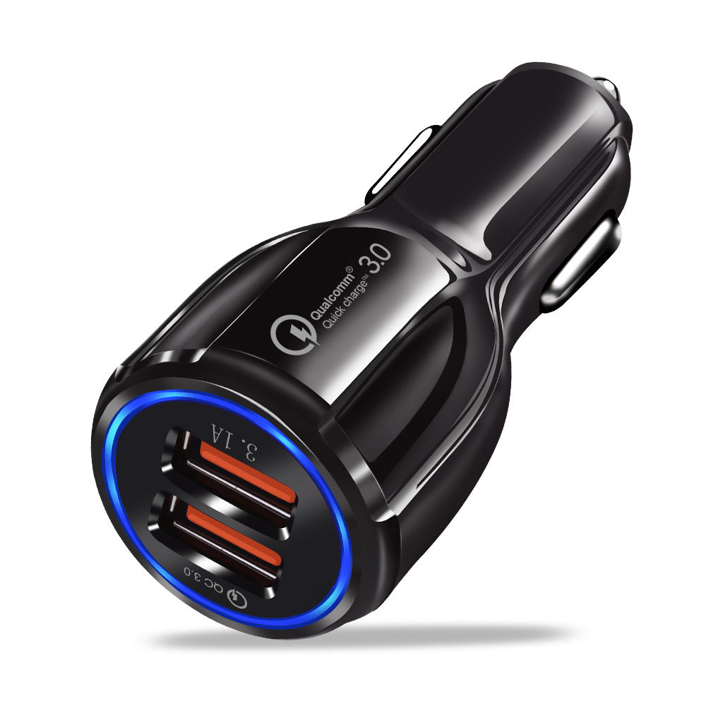 6A Fast Charge USB Car Charger with LED Light