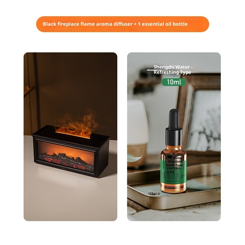 Flame Effect Aroma Diffuser Humidifier – in use