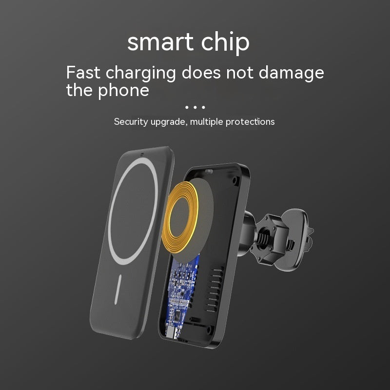 15W Fast Wireless Car Charger Mount – detail