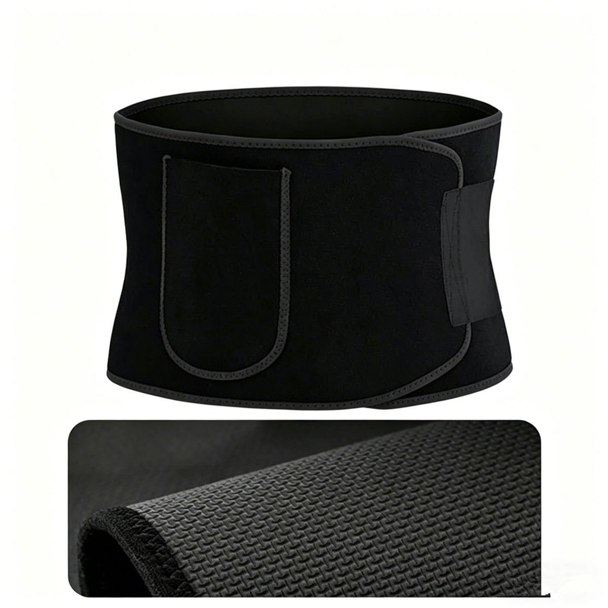 Women Men Fat Burner Waist Trimmer Belt Weight Loss Sweat Slim Wrap – in use