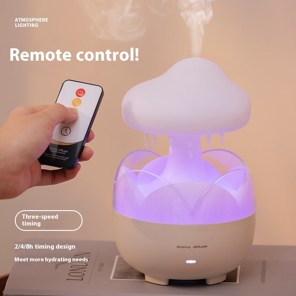 Quiet Raindrop Aromatherapy Humidifier – in use