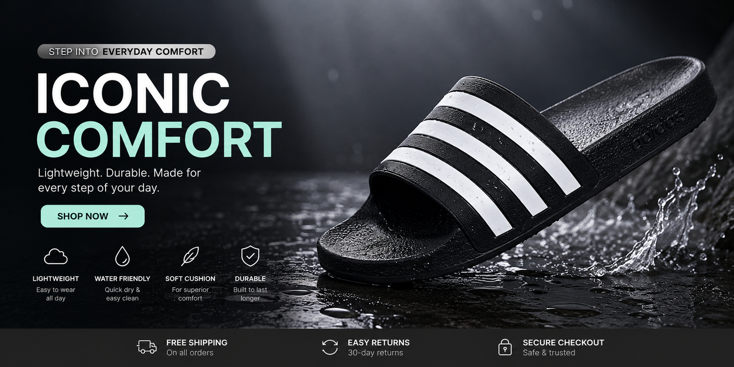 Home striped slippers