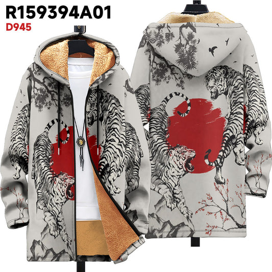 Hooded Cardigan Thick Winter Clothes – detail