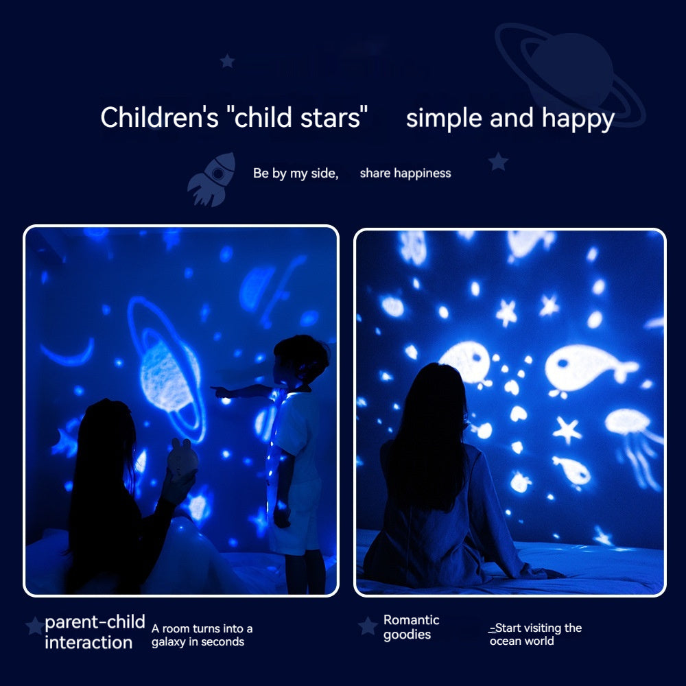 Rabbit Star Projector Night Light – detail