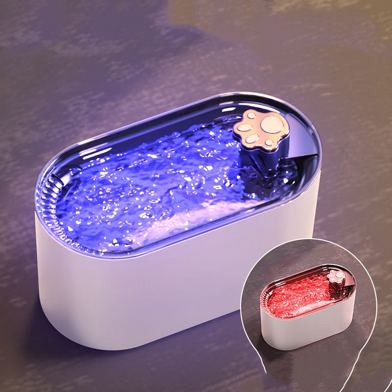 3L Cat Water Fountain Filter Automatic Drinker For Dogs Cats – in use