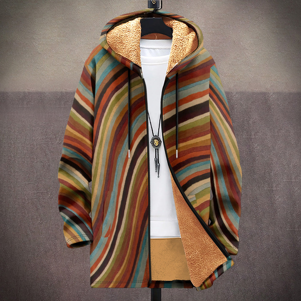 Hooded Cardigan Thick Winter Clothes – in use